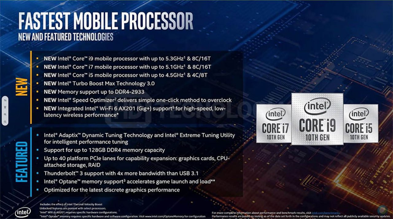 [31/03/2020] Comet Lake-H: Intels Aufgebot gegen Ryzen 4000H(S) (2)