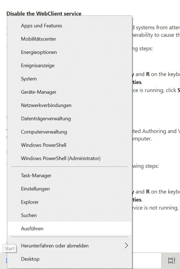 [24/03/2020] Windows 10 Rechtsklick Startmenu