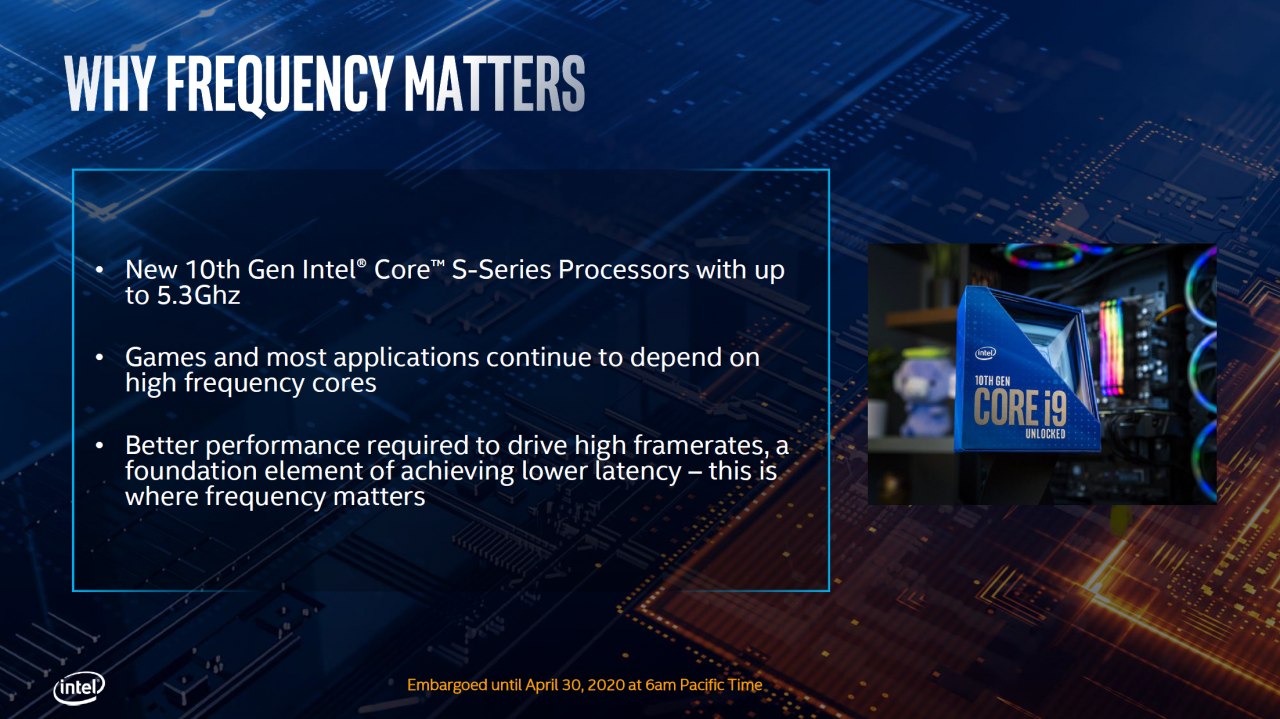 [30/04/2020] Intel Comet Lake-S angekündigt: Kometeneinschlag der Core i-10000 Prozessoren (9)