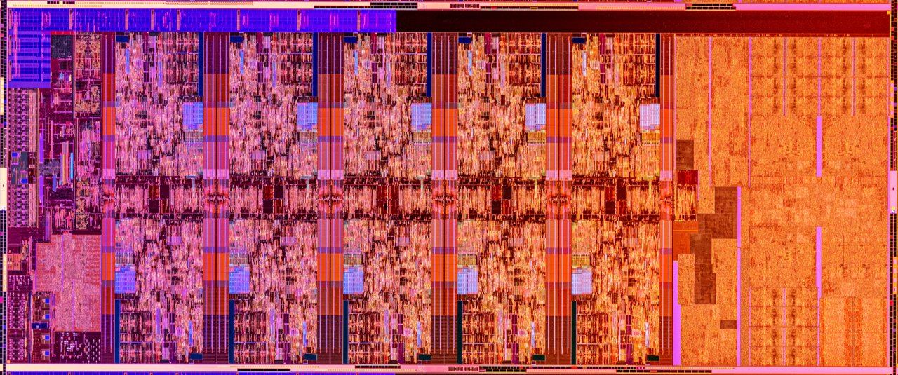 [30/04/2020] Intel Comet Lake-S angekündigt:&nbsp;Hochauflösendes Bild des Wafer von Comet Lake-S. Zum Vergrößern anlicken.