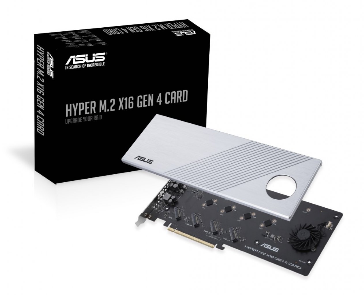 [09/04/2020] Asus Hyper M.2 X16 Gen 4 Card: Neuer Adapter für PCIe-SSDs im RAID verfügbar