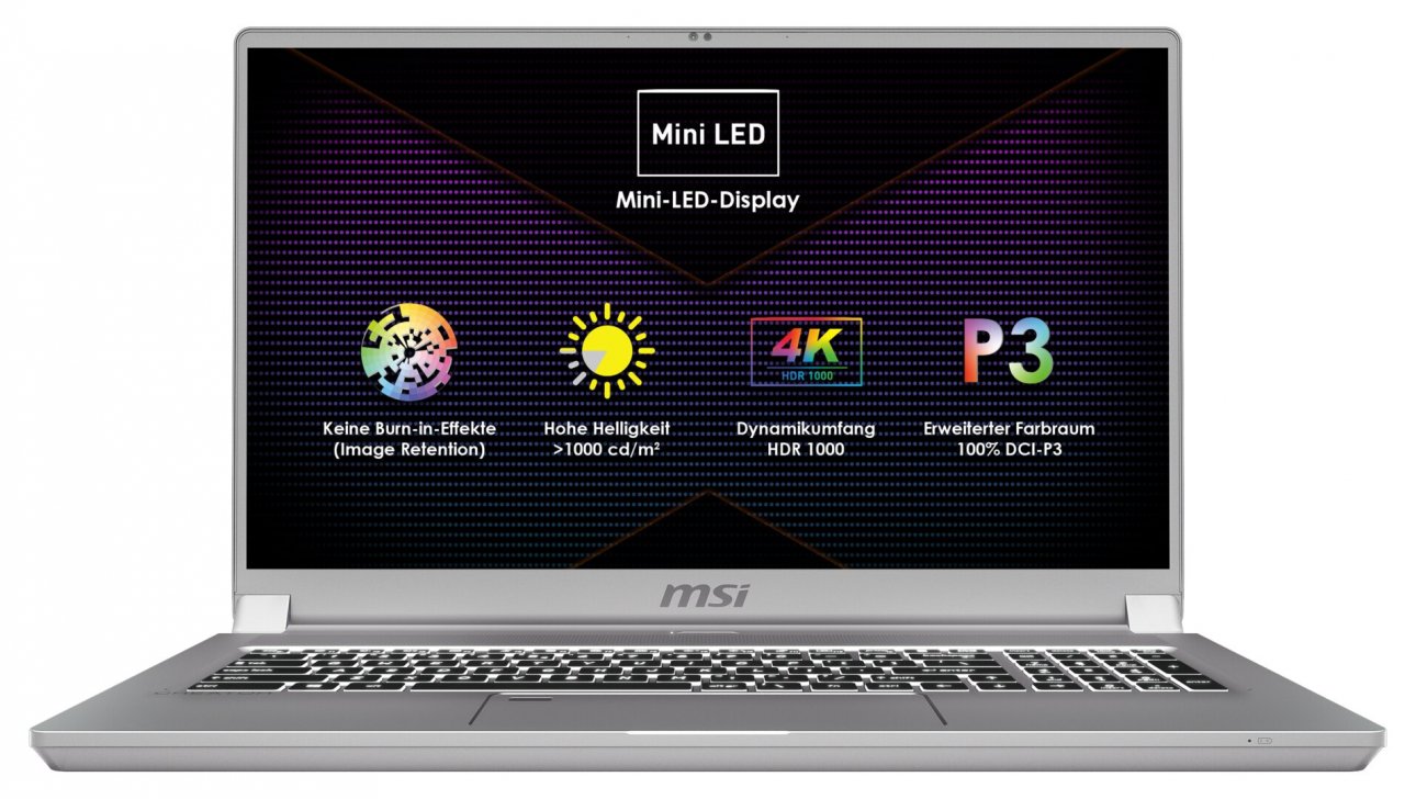 [02/04/2020] MSI bringt das erste Notebook mit Mini-LED-Display