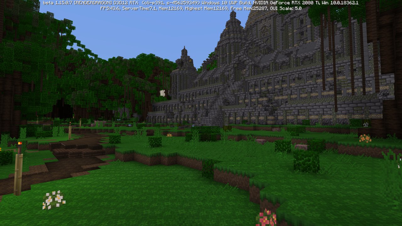 [17/04/2020] Minecraft RTX - Grafikspeicher/Performance - RTX off, 64 Chunks