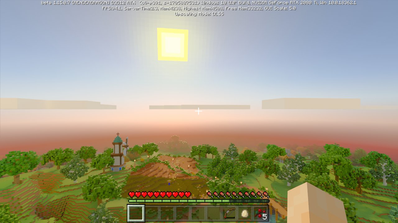 [16/04/2020] Minecraft RTX - Sichtweite mit RTX und 20 Chunks