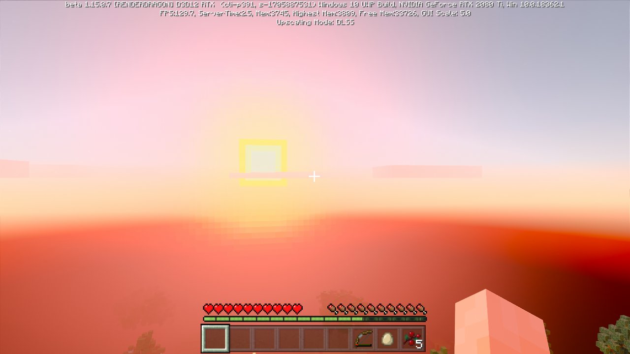 [16/04/2020] Minecraft RTX - Sichtweite mit RTX und 8 Chunks