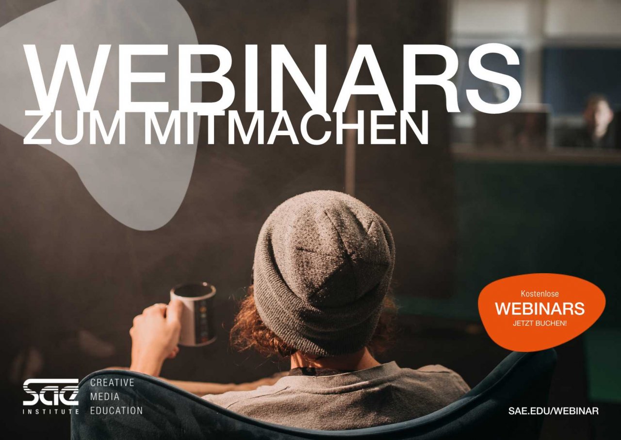 [06/04/2020] SAE Institute: Game Design & mehr - Jetzt kostenlose Webinars buchen!