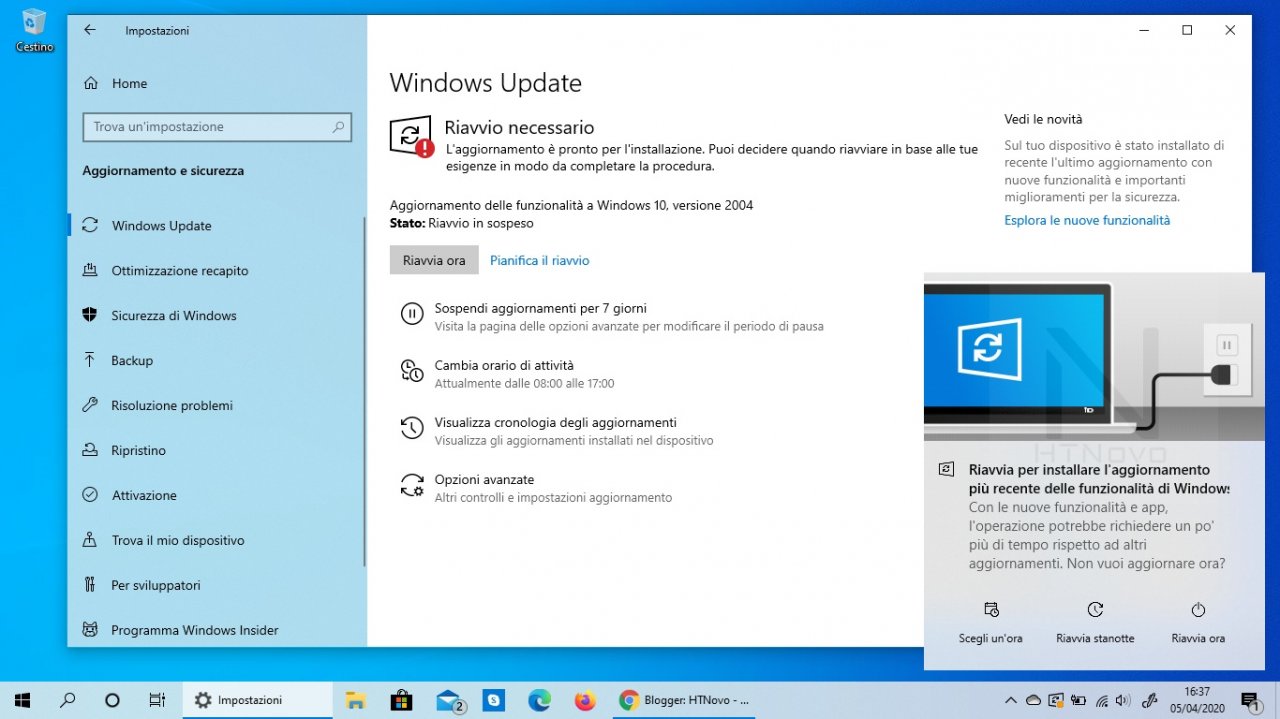 [06/04/2020] Windows 10 20H1 Update Benachrichtigung