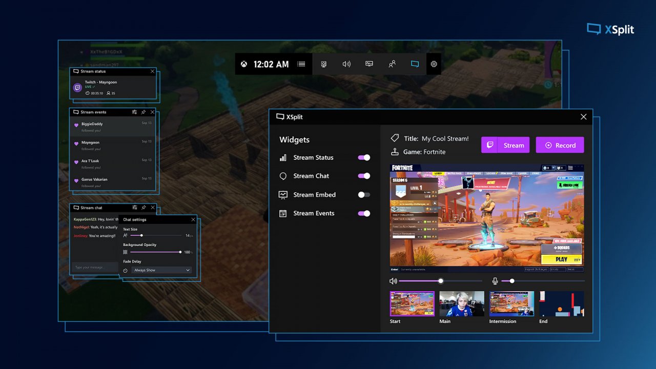 [07/04/2020] Xsplit-Widget in der Xbox Game Bar für Windows 10 PC
