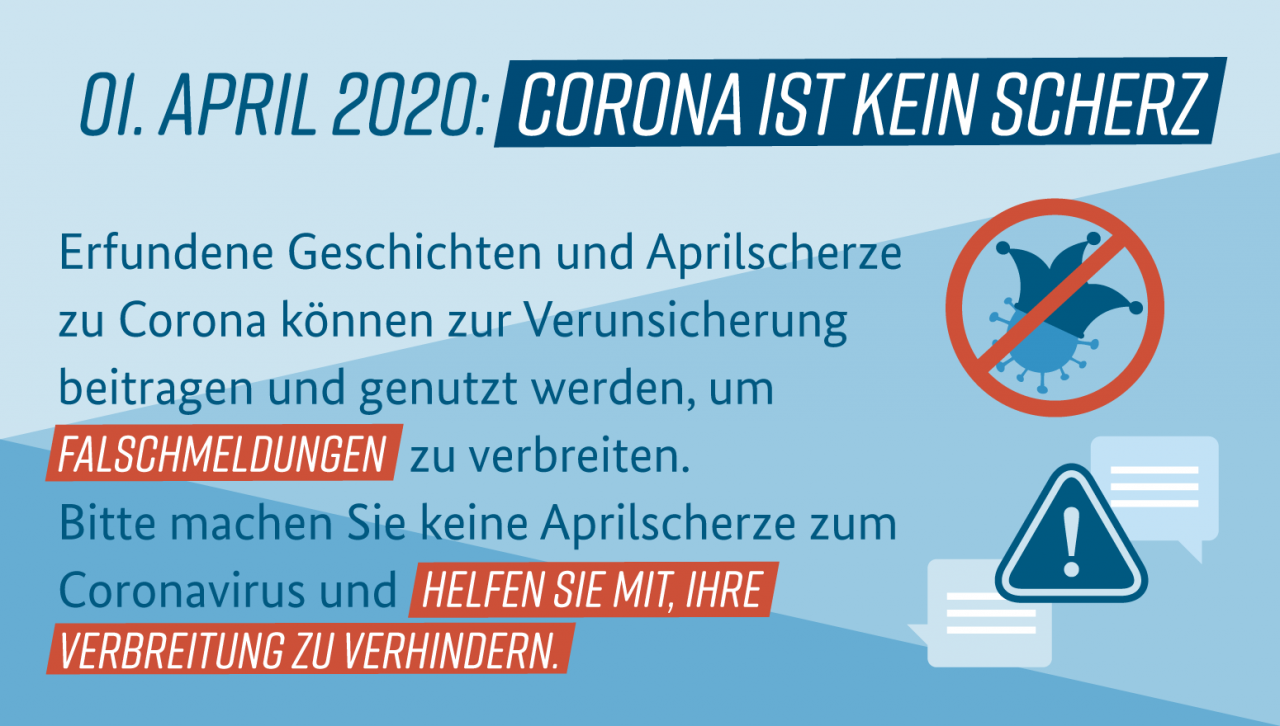 [01/04/2020] Kaum Aprilscherze in der Coronakrise: Von Verzicht, Strafen und ein paar Scherzen (1)