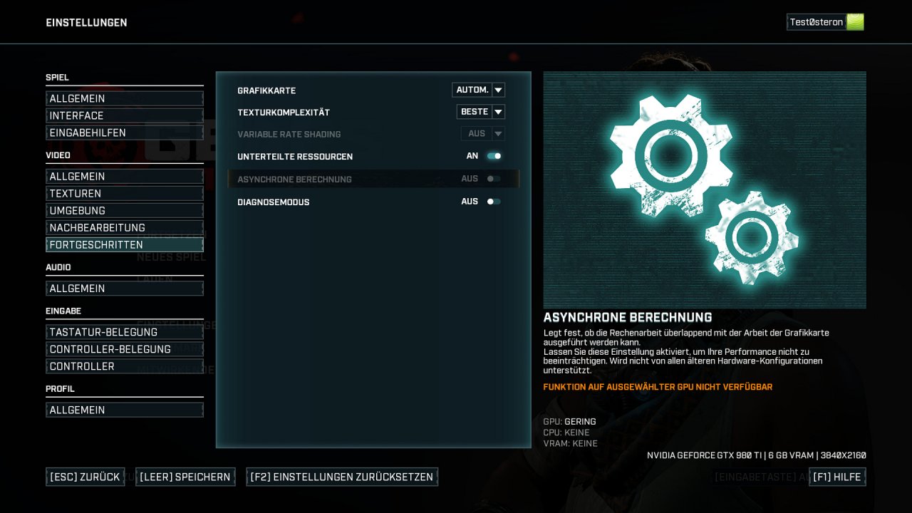[06/05/2020] Gears Tactics: Nvidias Maxwell-Architektur unterstützt kein Asynchronous Compute - eine erneute Bestätigung. Ab Pascal steht das Feature zur Verfügung.
