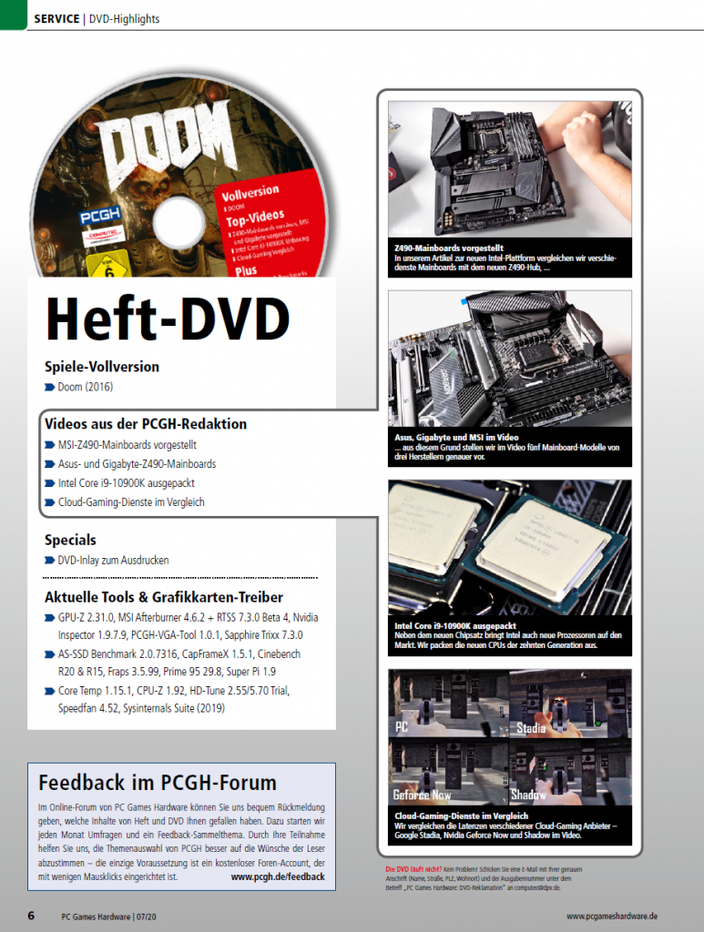 [27/05/2020] PCGH Ausgabe 237 -&nbsp; DVD-Inhalt