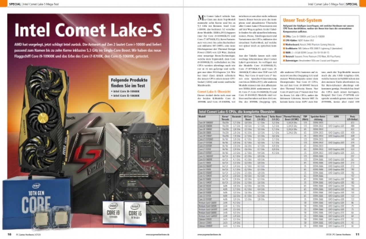 [27/05/2020] PCGH Ausgabe #237 - Intel Comet Lake-S im Test