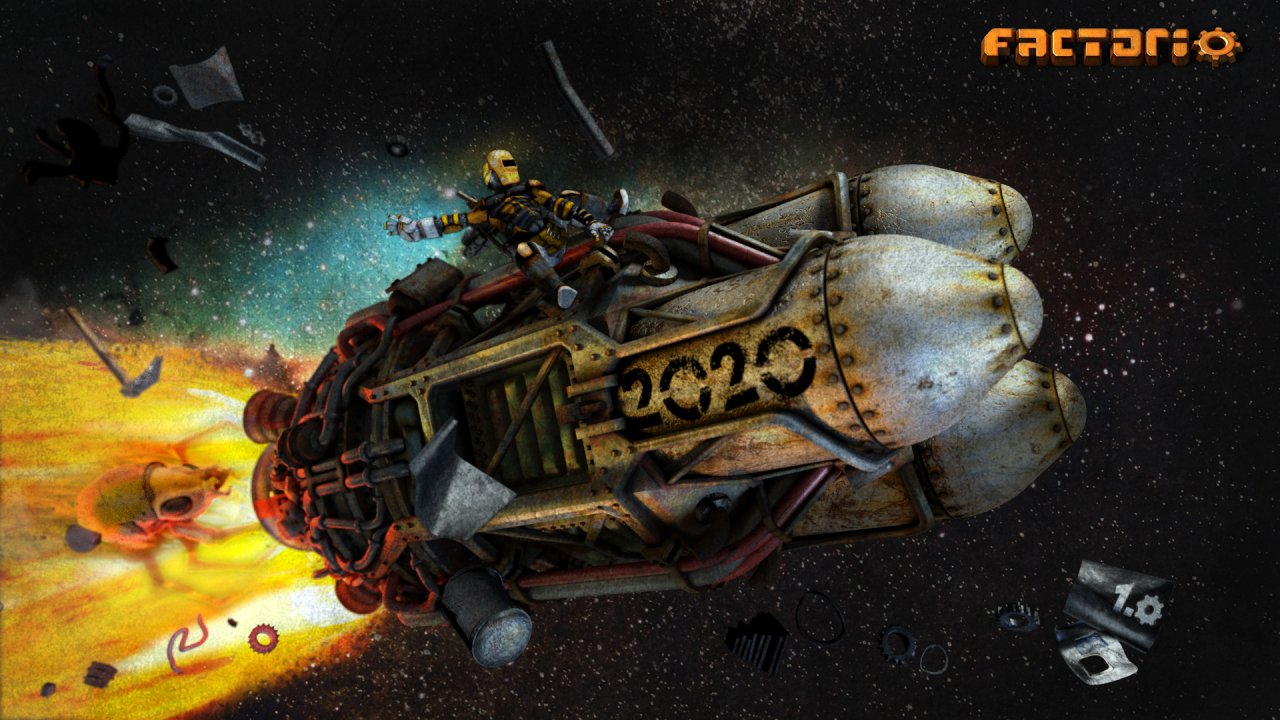 [30/05/2020] Factorio (2020) Man kann seine Kräfte in Factorio mit anderen Spielern im kooperativen Mehrspielermodus bündeln und dabei riesige Fabriken bauen; dazu arbeitet man zusammen und verteilt Aufgaben zwischen einem selbst und seinen Freunden.