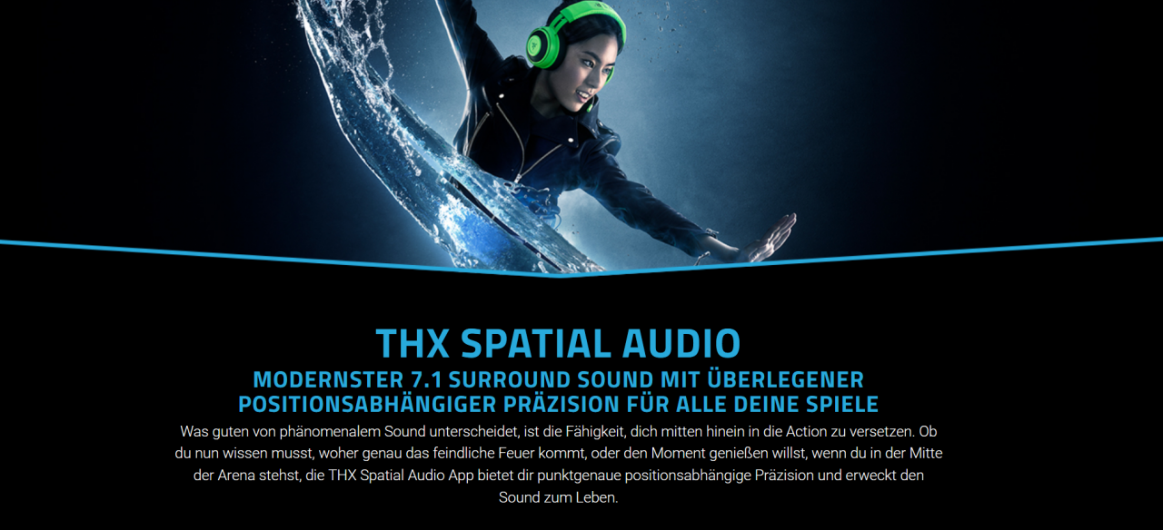 [17/06/2020] Razer THX Spatial Audio: 25 Euro teures Programm mit 7.1 Sound 