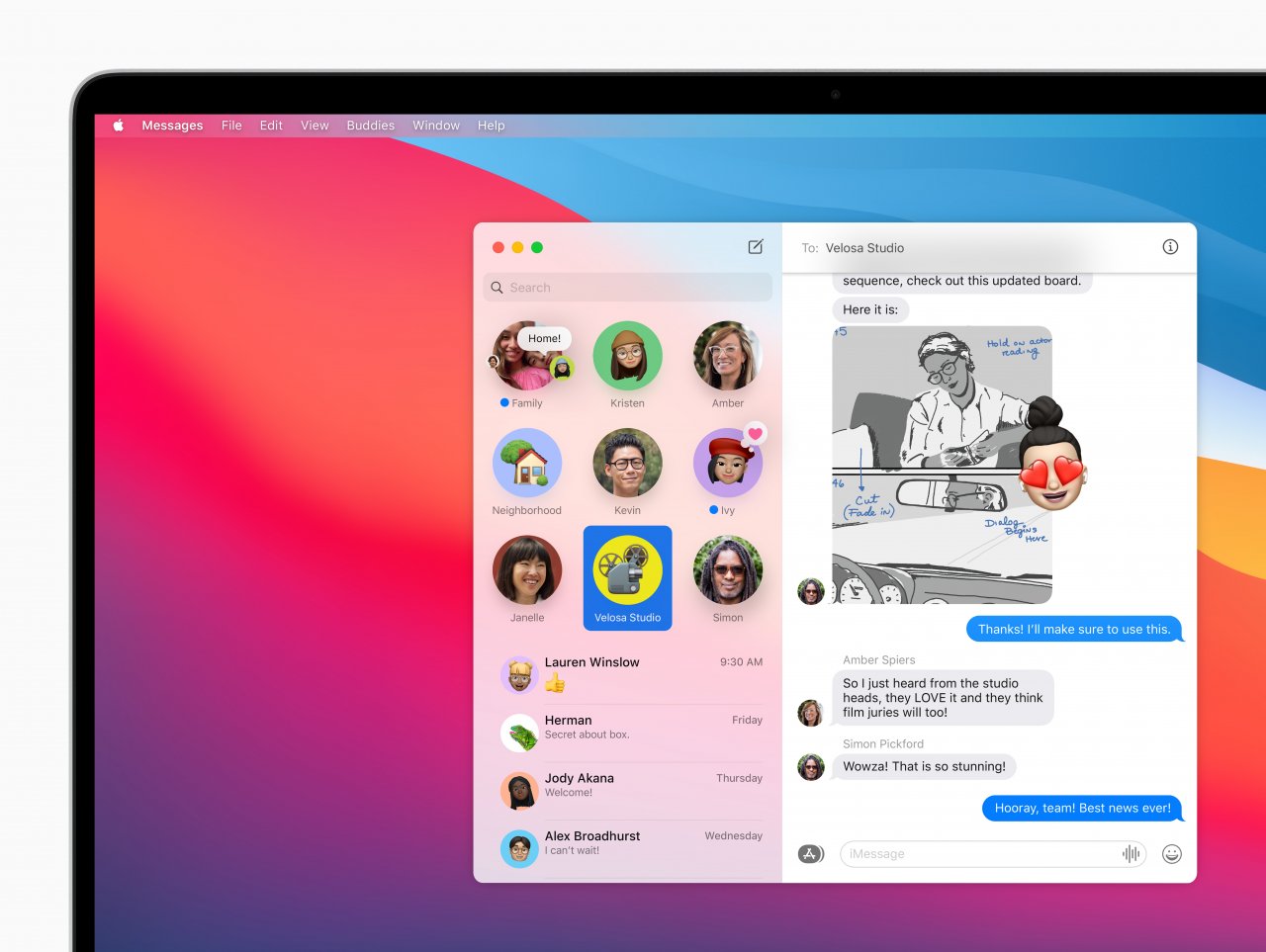 [24/06/2020] apple macos bigsur messages pinnedconversations 06222020