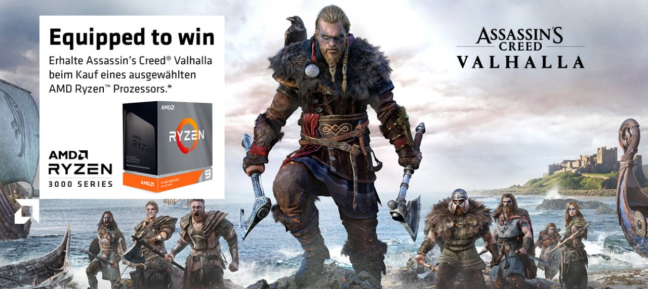 [08/07/2020] AC Valhalla: AMD-Bundle für Ryzen 7 3700X bis Ryzen 9 3950X bestätigt
