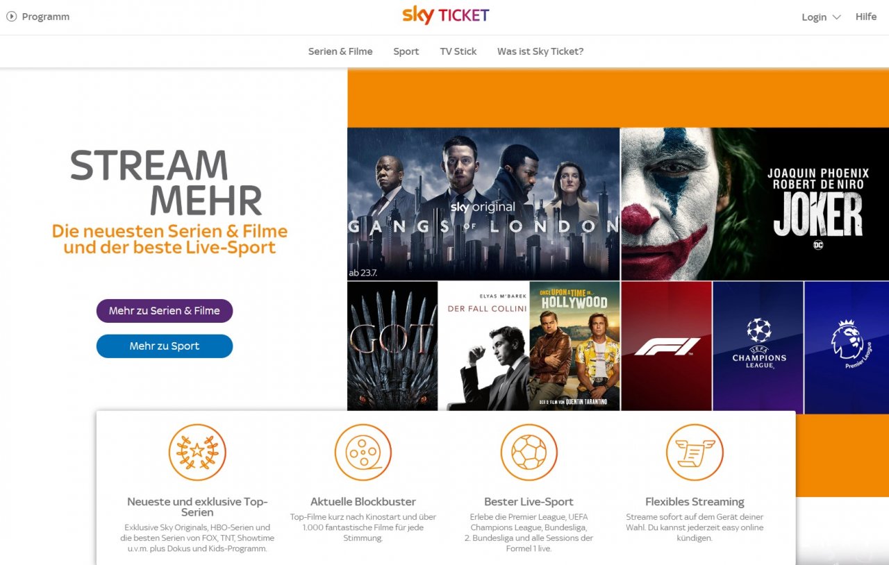 [15/07/2020] Sky Ticket Cinema Entertainment
