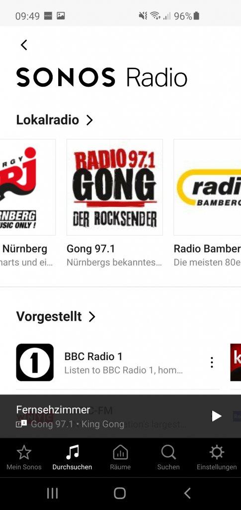 [13/07/2020] Sonos S1 App Sonos Radio