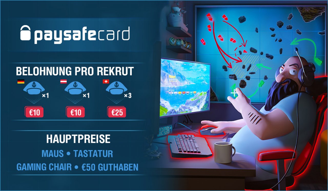 [01/07/2020] World of Warships: Jetzt Spieler werben und fette Geldprämien einsacken!