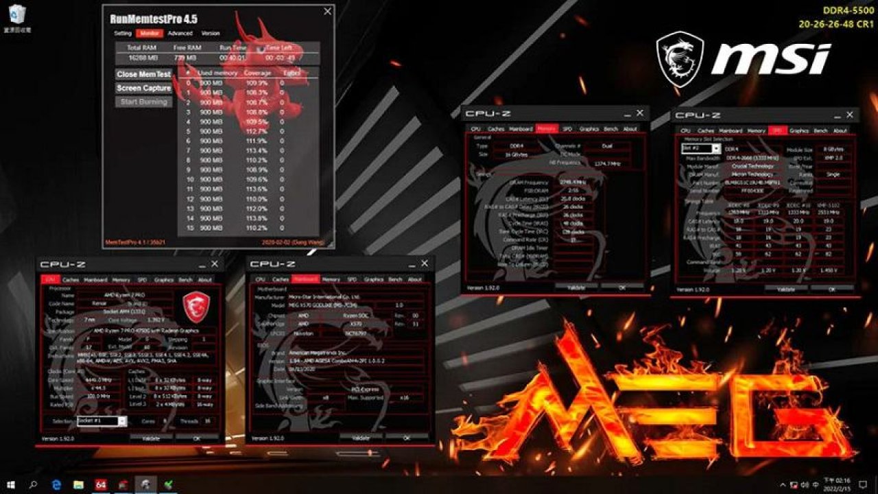 [22/07/2020] Ryzen 4000G-CPUs&nbsp;- MSI beweist OC-Potential der neuen Prozessoren &nbsp;