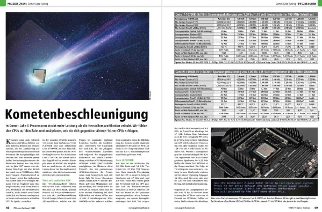 [24/08/2020] PCGH Ausgabe 240 10/2020 - Comet Lake Tuning