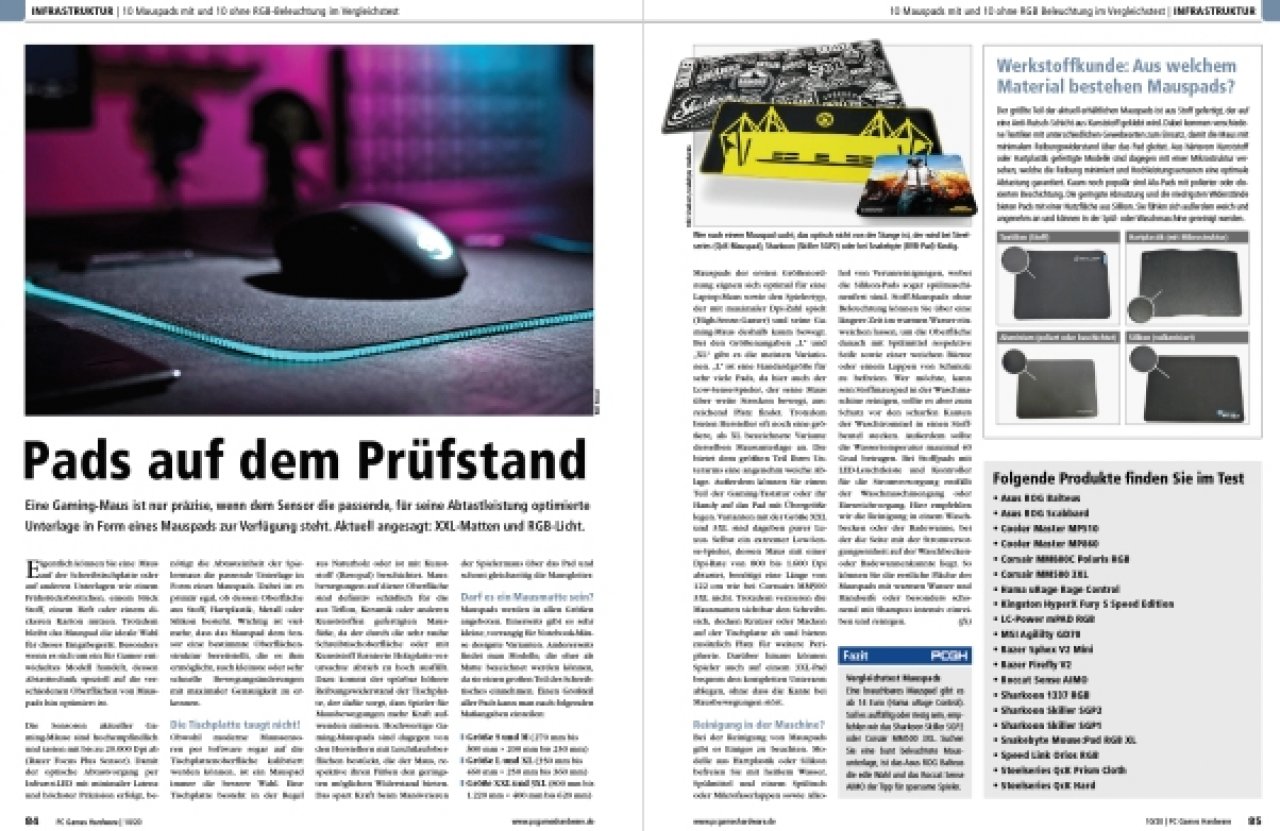[24/08/2020] PCGH Ausgabe 240 10/2020 - Mauspads
