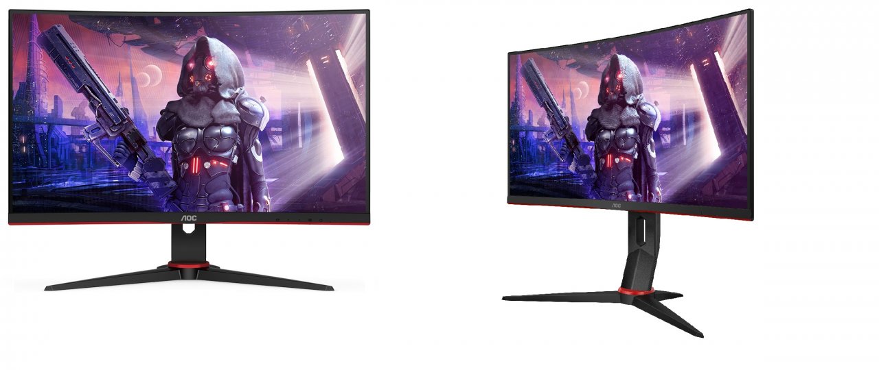 [27/08/2020] AOC C24g2ae (links) vs. C24G2u (rechts mit flexiblerem Standfuß)