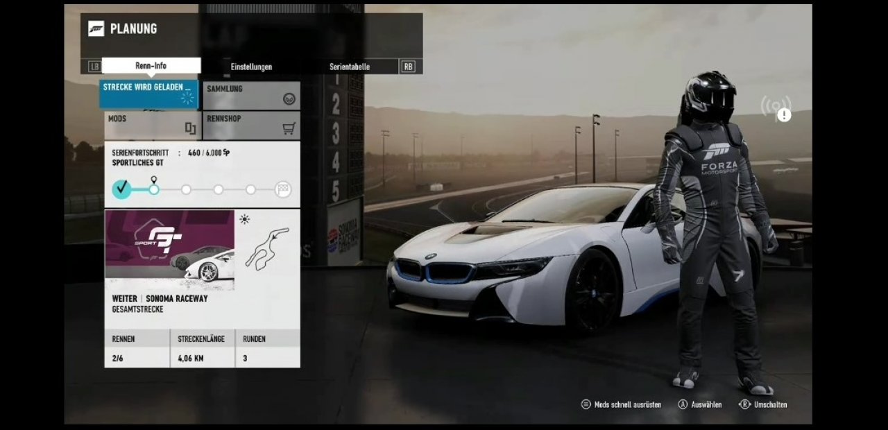 [11/08/2020] Xbox xCloud Beta Forza Motorsport 7 02&nbsp;über mobiles Internet mit 4G-LTE-Verbindung
