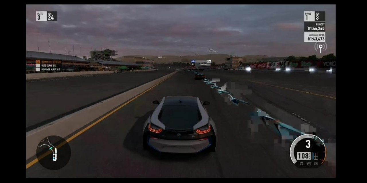 [11/08/2020] Artefakt bei Forza Motorsport 7 in Xbox Game Streaming bei Nutzung im mobilen 4G-LTE-Netz von O2