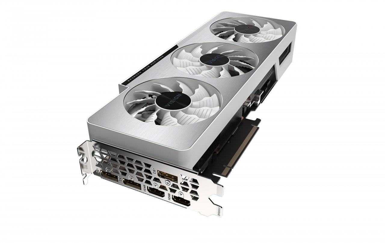 [19/09/2020] Ampere-GPUs: Gigabyte zeigt silberne RTX 3080 und RTX 3090 mit Blower-Kühlung