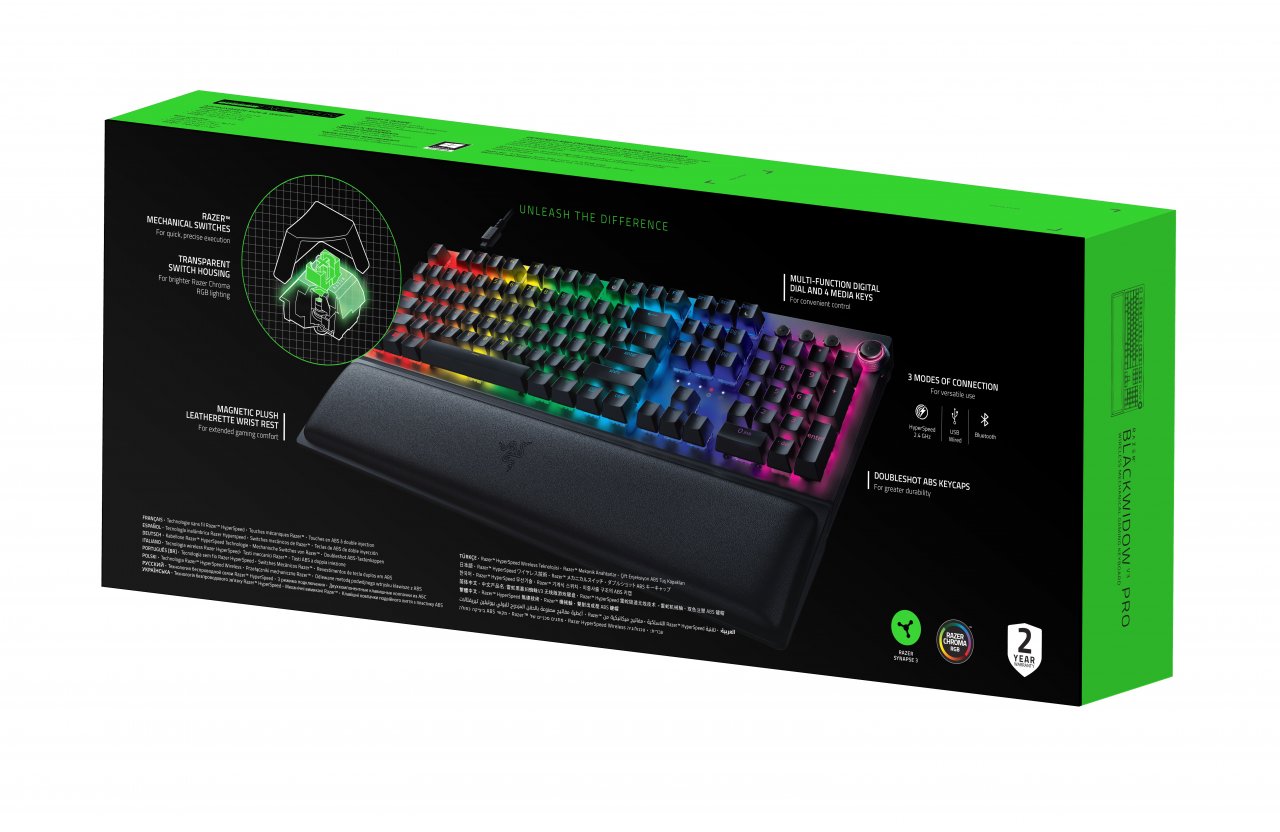 [23/09/2020] Razer BlackWidow V3 Pro 2020 Verpackung Heck
