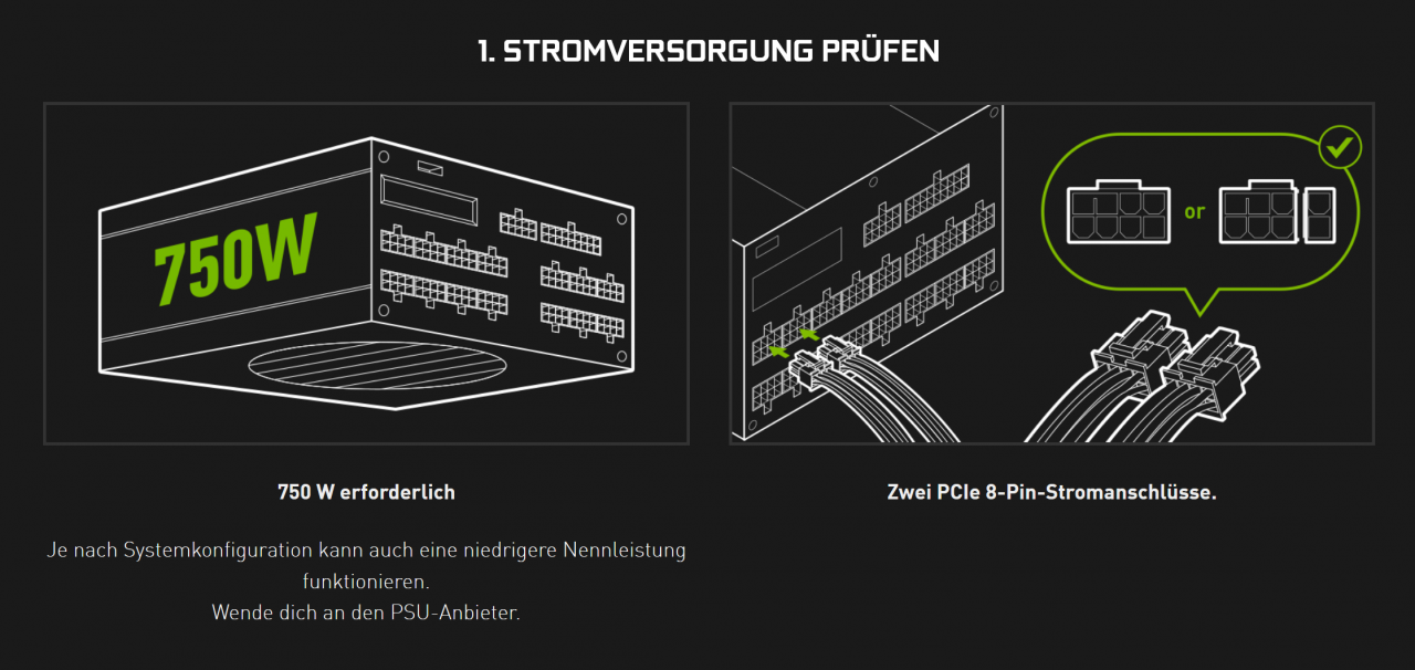 [04/09/2020] Geforce RTX 3090 und 3080: Nvidia empfiehlt 750 Watt starkes Netzteil