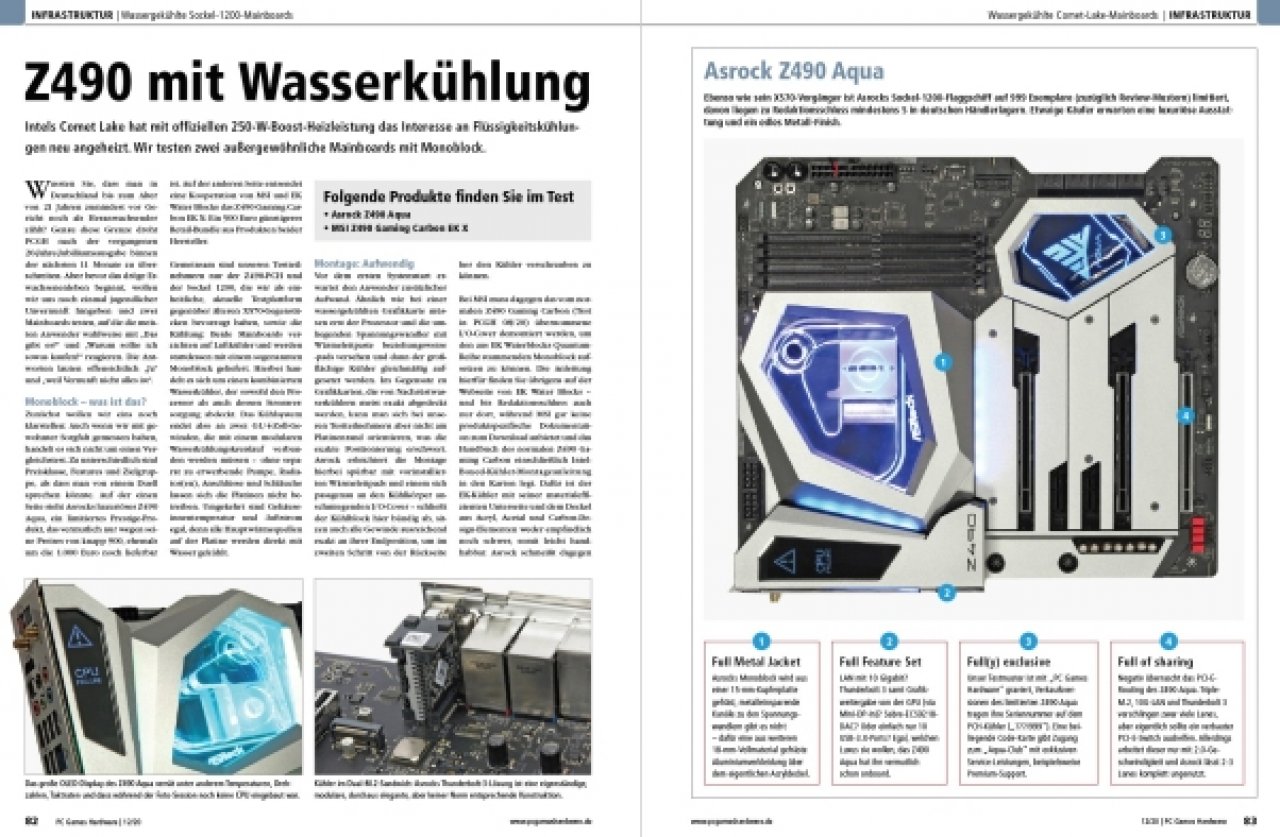 [29/10/2020] PCGH #242 -&nbsp; Wassergekühlte Mainboards