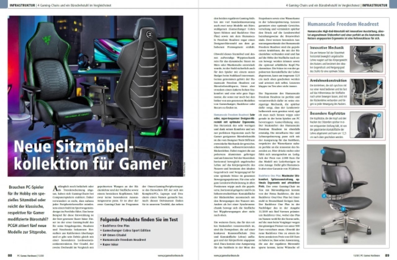 [29/10/2020] PCGH #242 -&nbsp; Gaming-Chairs im Test