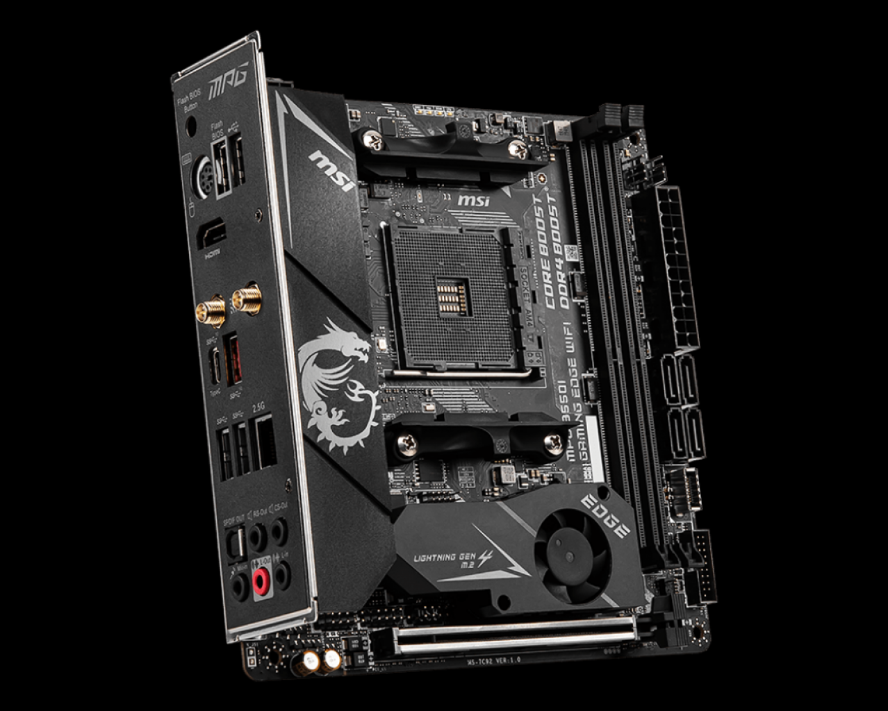 [01/10/2020] MSI MPG B550I Gaming Edge Wifi: 9 Punkte