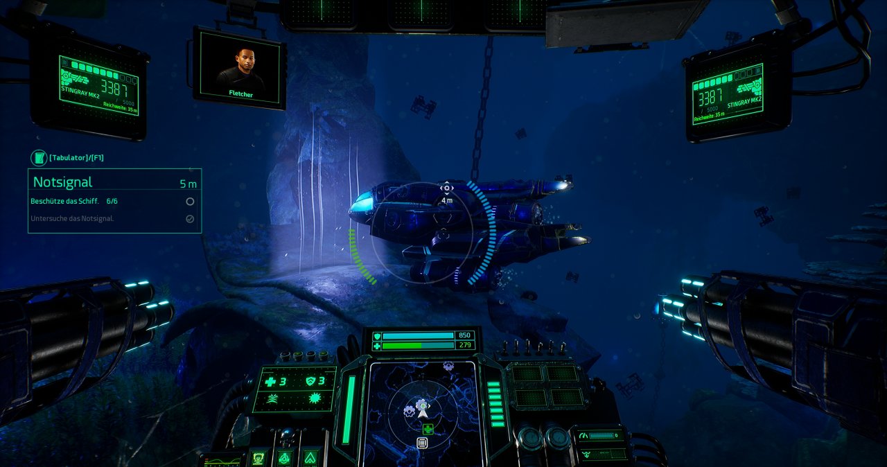 [13/10/2020] Aquanox Deep Descent im Techniktest: Sehenswertes Unterwasser-Ballern mit Unreal Engine 4 (Bilder: 4K-DCI downsampled @ 1440p) (13)