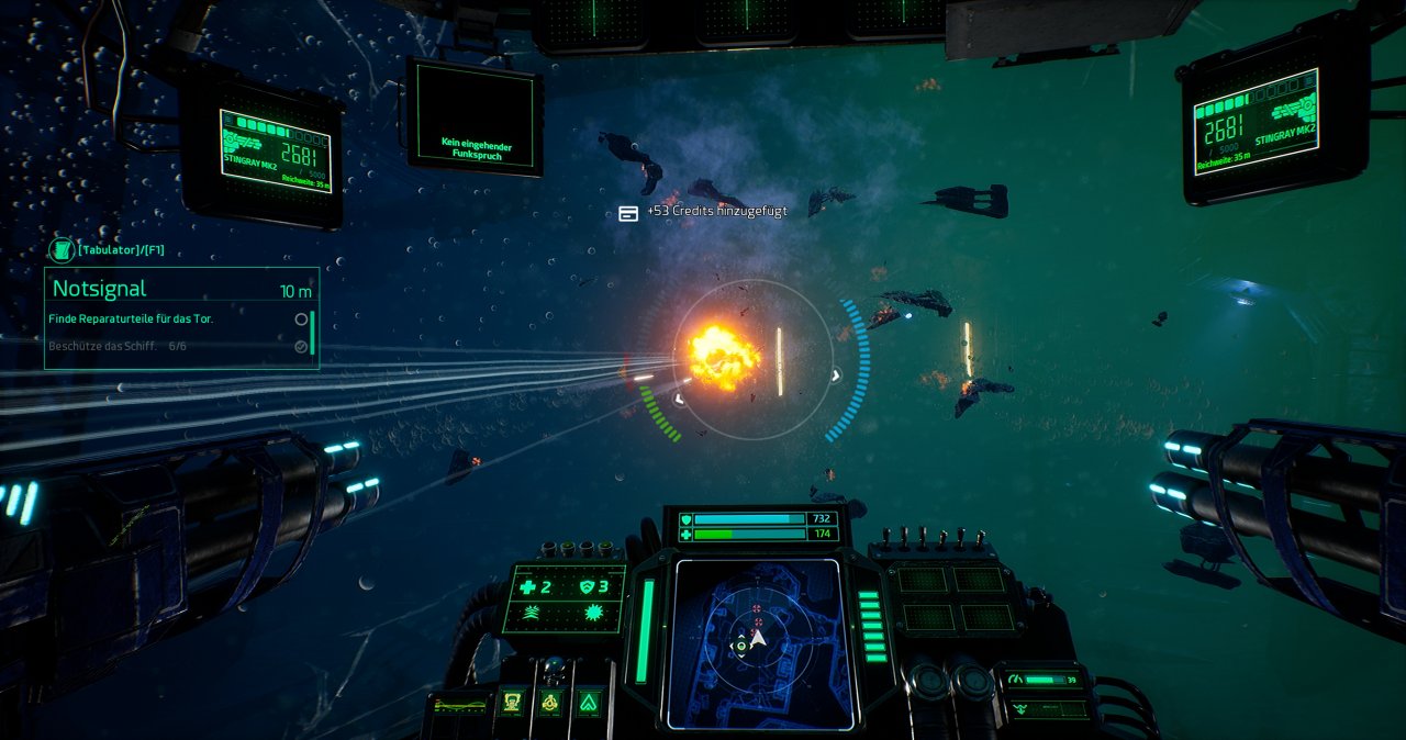 [13/10/2020] Aquanox Deep Descent im Techniktest: Sehenswertes Unterwasser-Ballern mit Unreal Engine 4 (Bilder: 4K-DCI downsampled @ 1440p) (14)