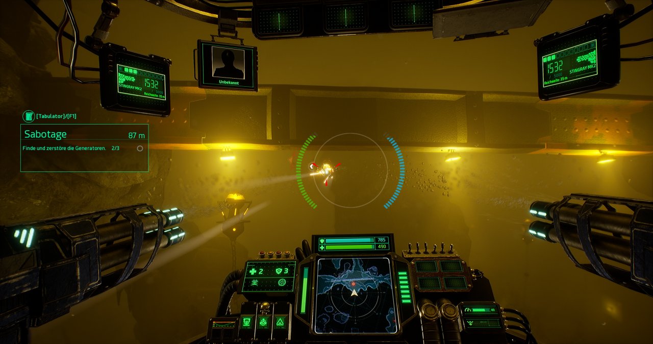[13/10/2020] Aquanox Deep Descent im Techniktest: Sehenswertes Unterwasser-Ballern mit Unreal Engine 4 (Bilder: 4K-DCI downsampled @ 1440p) (2)