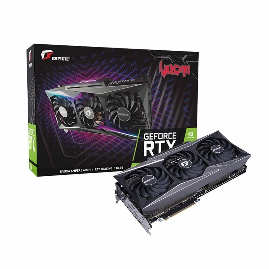 [28/10/2020] Colorful iGame RTX 3090 Vulcan X OC: 390 Watt und klappbarer Bildschirm (1)