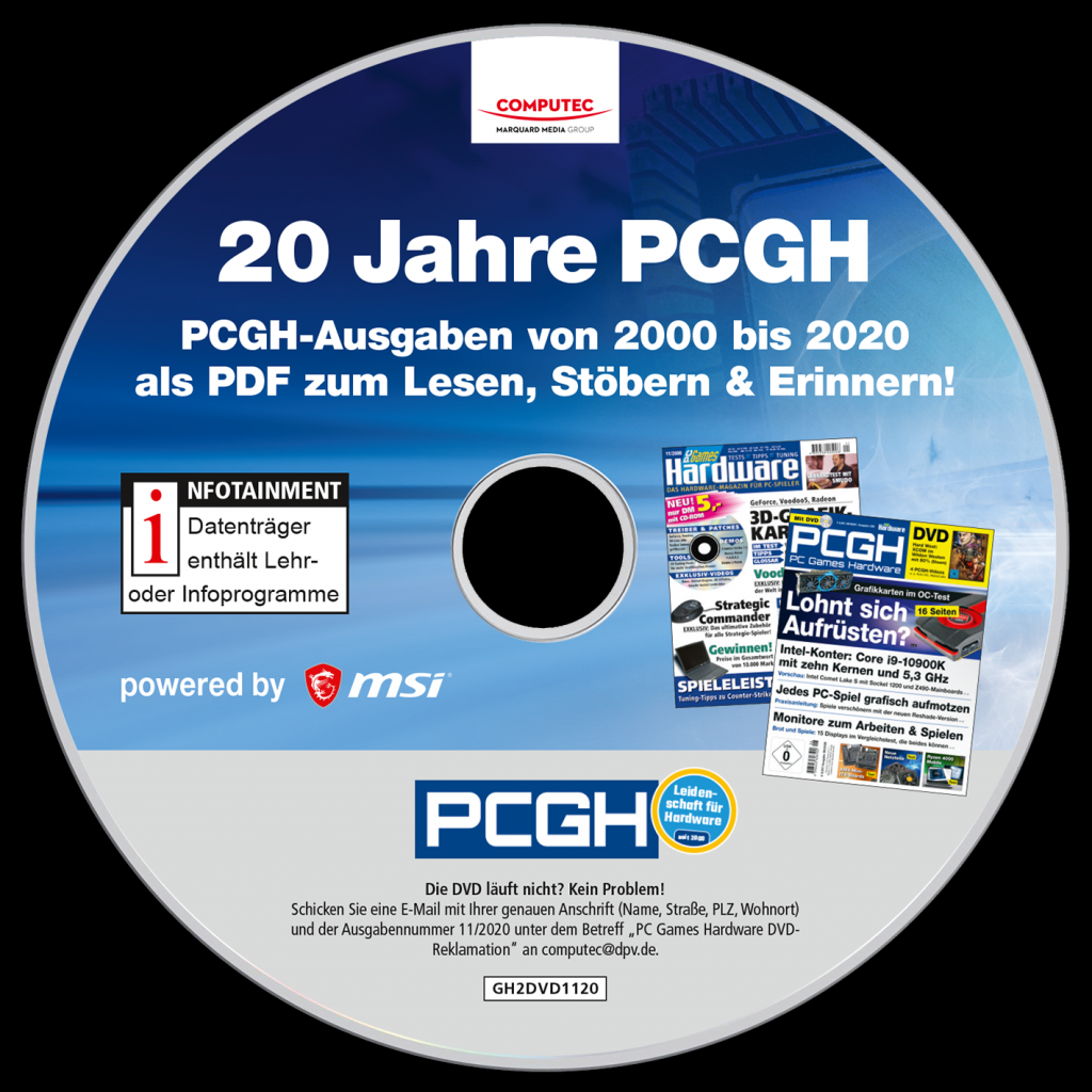 [01/10/2020] PCGH DVD: Jahresarchiv 20 Jahre PDFs