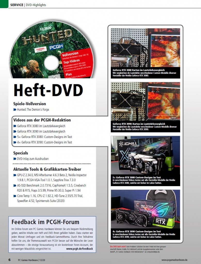 [29/10/2020] PCGH #242 -&nbsp; DVD Inhalt