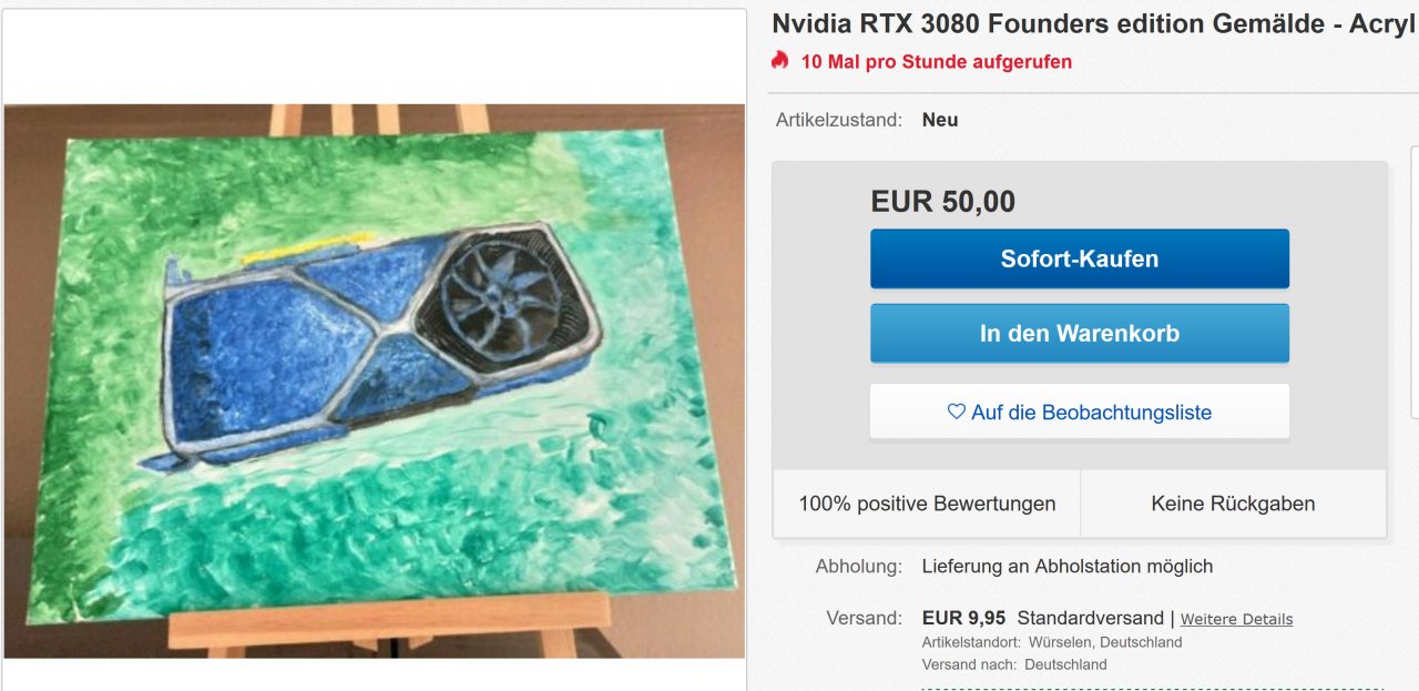 [14/10/2020] Vermeintliche RTX 3080 auf Ebay: 