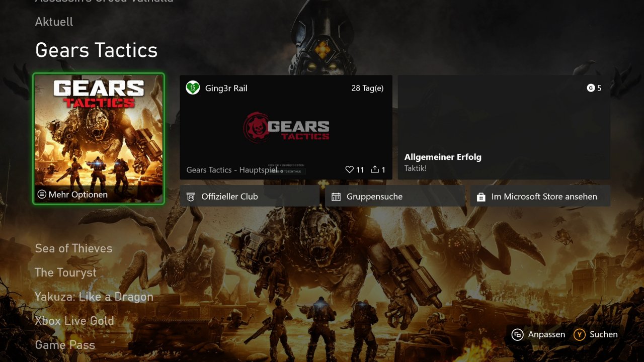 [05/11/2020] Xbox Series X und Series S im Test -&nbsp; UI auf der Series X