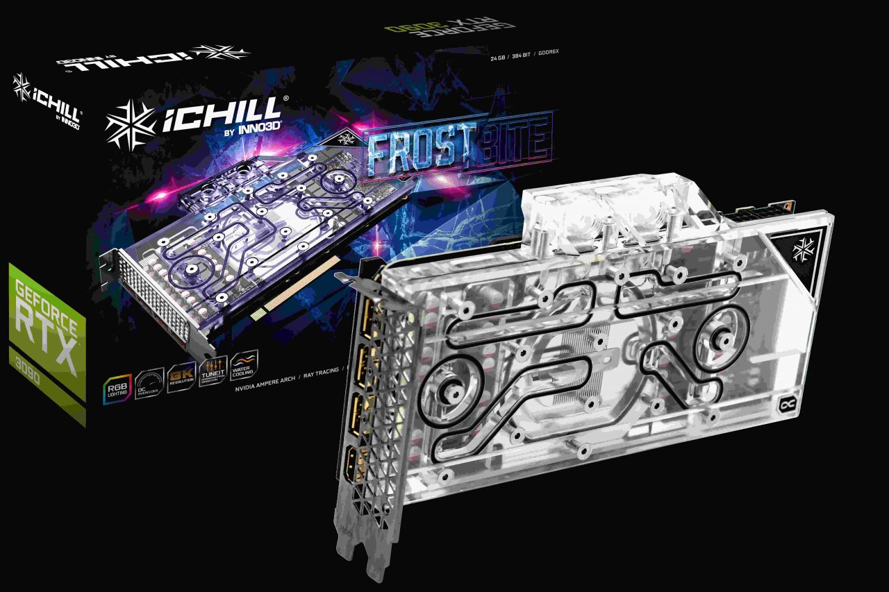 [09/11/2020] Geforce RTX 3080 und 3090: Inno3D iChill Frostbite mit vorinstalliertem Wasserkühler (6)