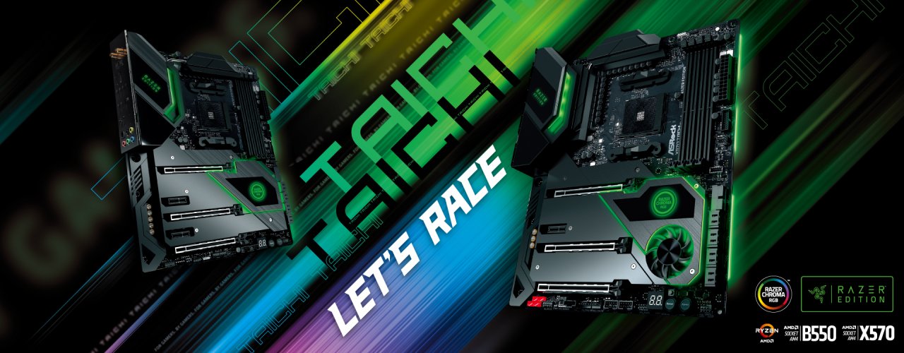 [30/11/2020] Asrock Razer Edition: Neu aufgelegte B550 und X570 Taichi-Mainboards gestartet
