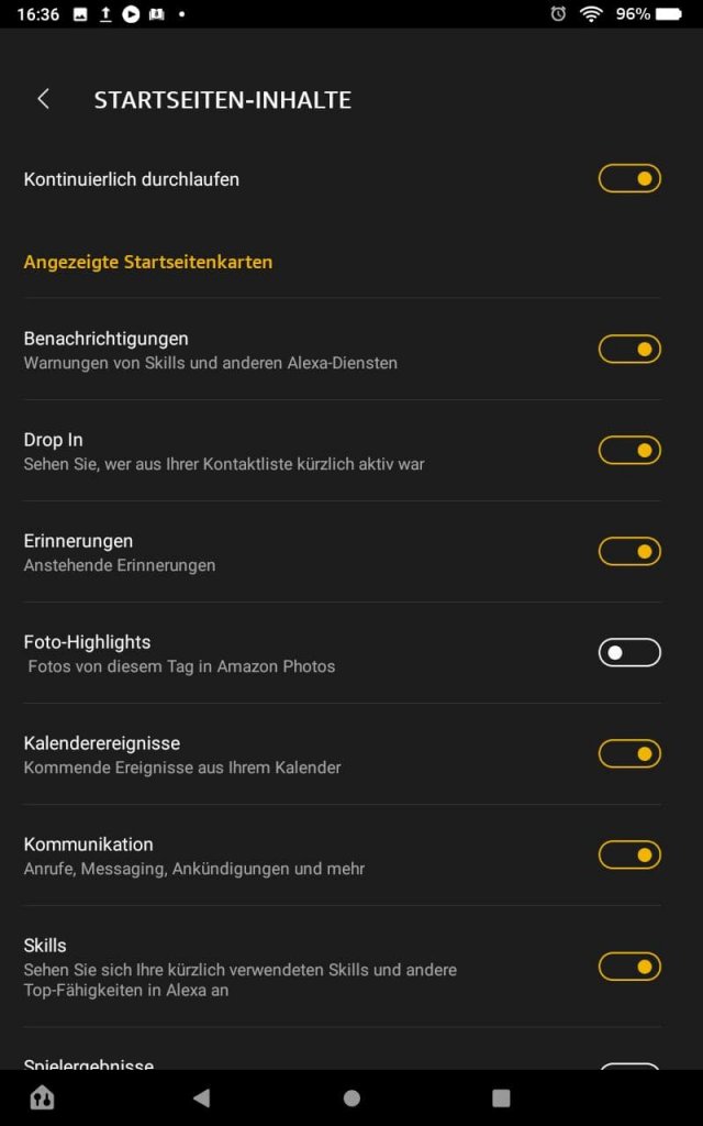 [20/11/2020] Amazon Fire HD8 Plus Tablet Echo Show Modus Einstellungen 03