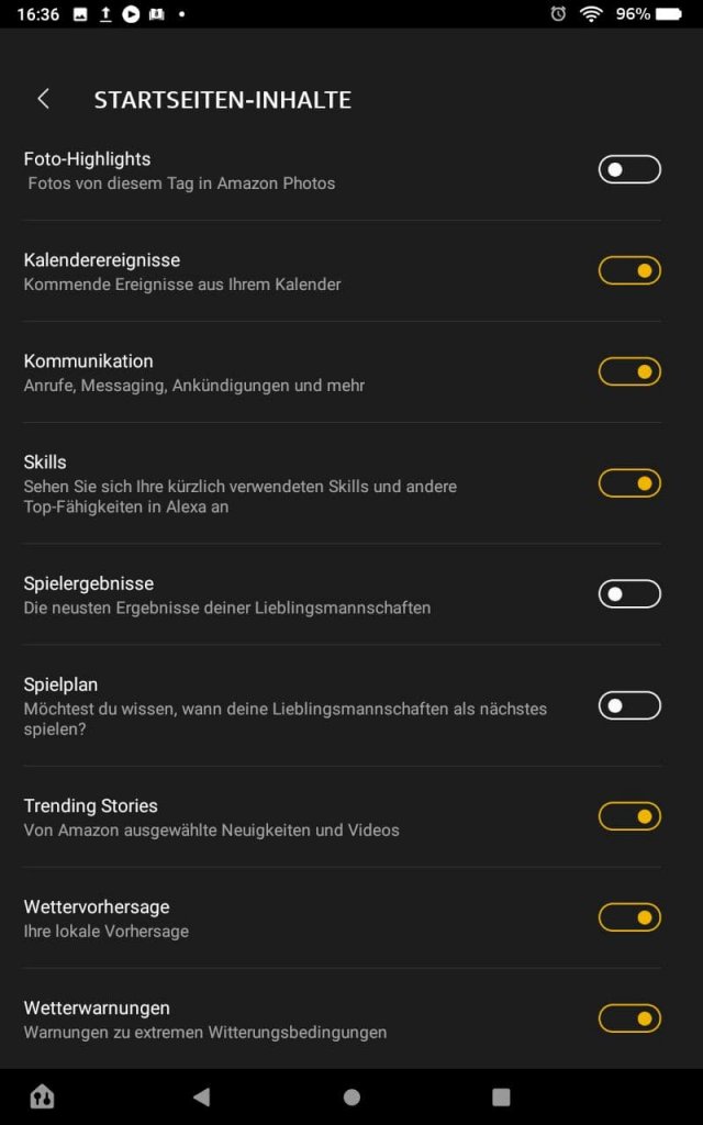 [20/11/2020] Amazon Fire HD8 Plus Tablet Echo Show Modus Einstellungen 04