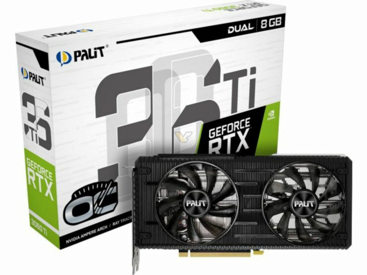 [28/11/2020] Geforce RTX 3060 Ti - Weitere Custom-Modelle zahlreicher Hersteller gesichtet&nbsp; (Im Bild: Palit Geforce RTX 3060 Ti Dual-OC) &nbsp;