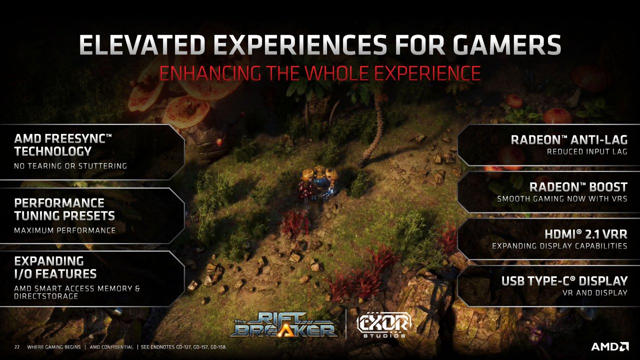 [18/11/2020] Radeon RX 6000 Series Tech Day Breakout Product Features and Performance N. Neelalojanan Embargoed until Nov. 18 at 9am ET Seite 22