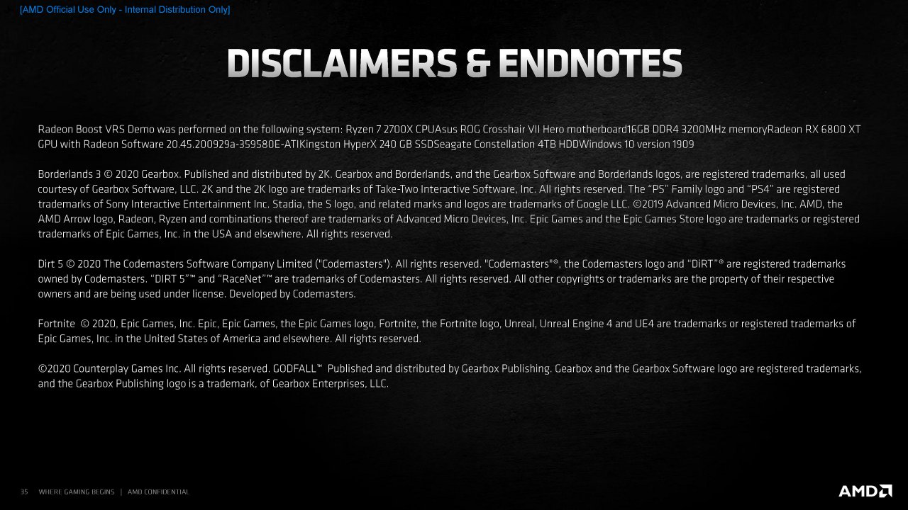 [18/11/2020] Radeon RX 6000 Series Tech Day Breakout Radeon Software S. Wasson Embargoed until Nov. 18 at 9am ET Seite 35